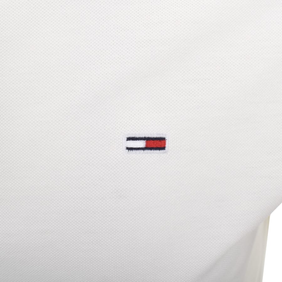 Image number 3 for Tommy Jeans Slim Fit Polo T Shirt Cream