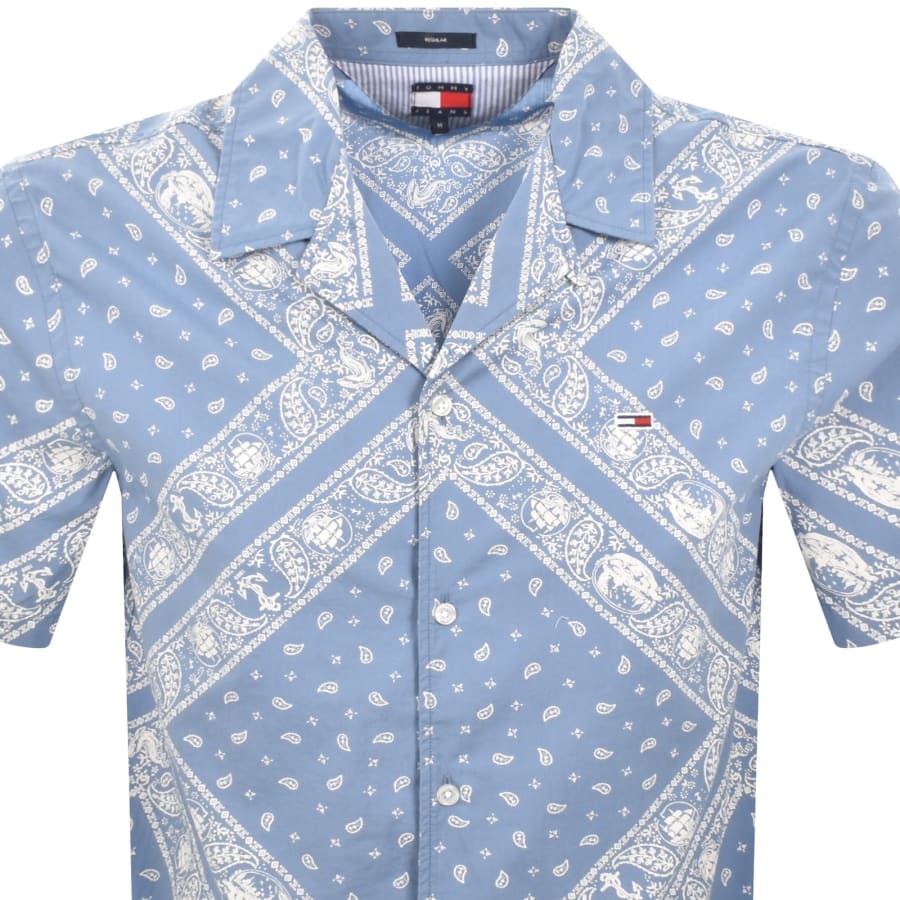 Image number 2 for Tommy Jeans Short Sleeved Shirt Blue