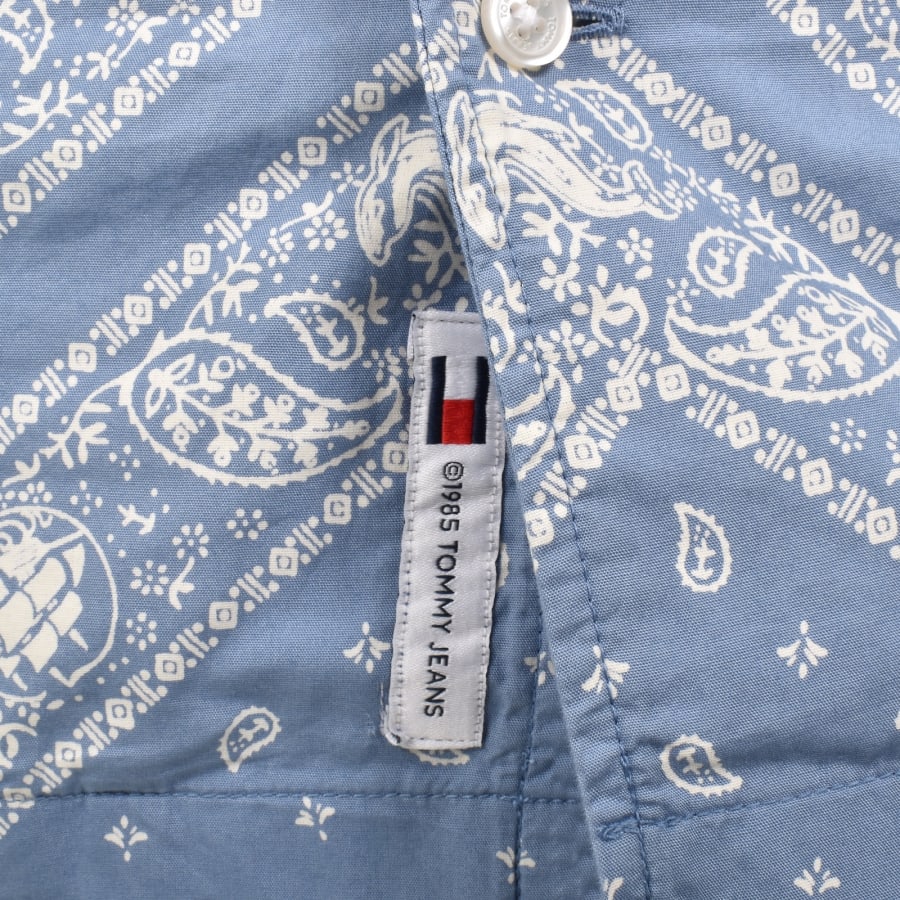 Image number 4 for Tommy Jeans Short Sleeved Shirt Blue