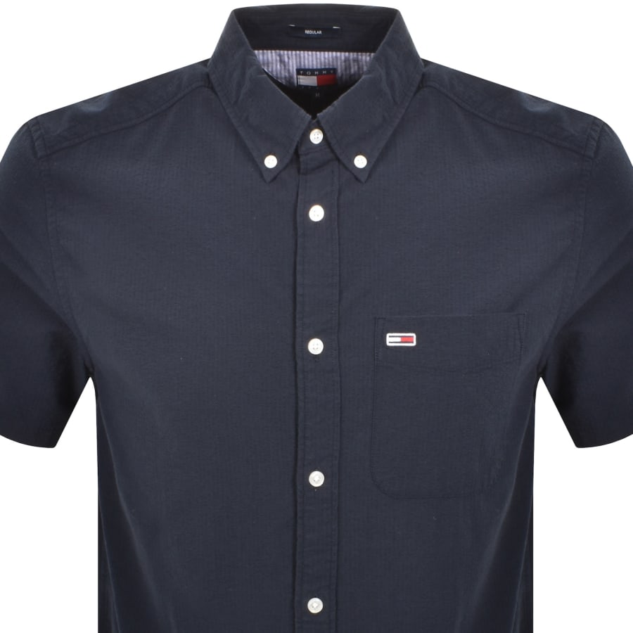 Image number 2 for Tommy Jeans Short Sleeved Shirt Navy
