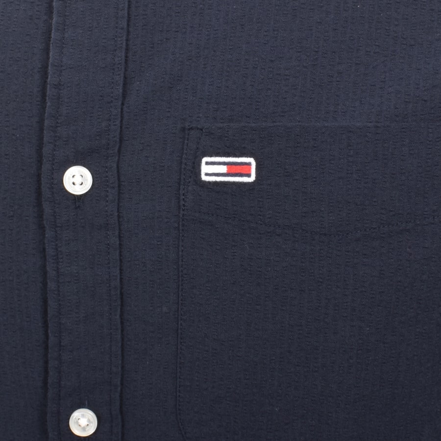 Image number 3 for Tommy Jeans Short Sleeved Shirt Navy