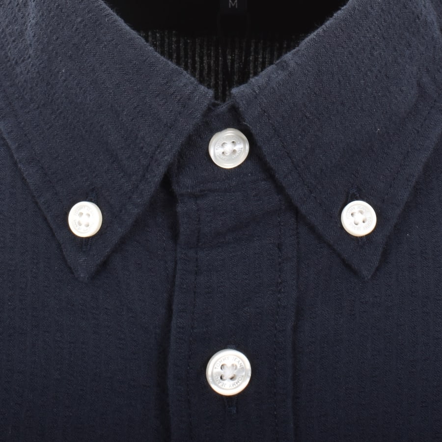 Image number 4 for Tommy Jeans Short Sleeved Shirt Navy