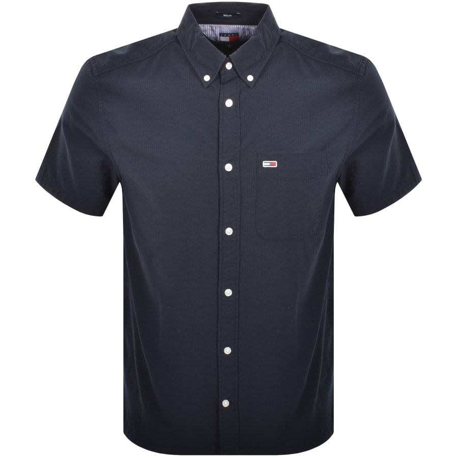 Image number 1 for Tommy Jeans Short Sleeved Shirt Navy