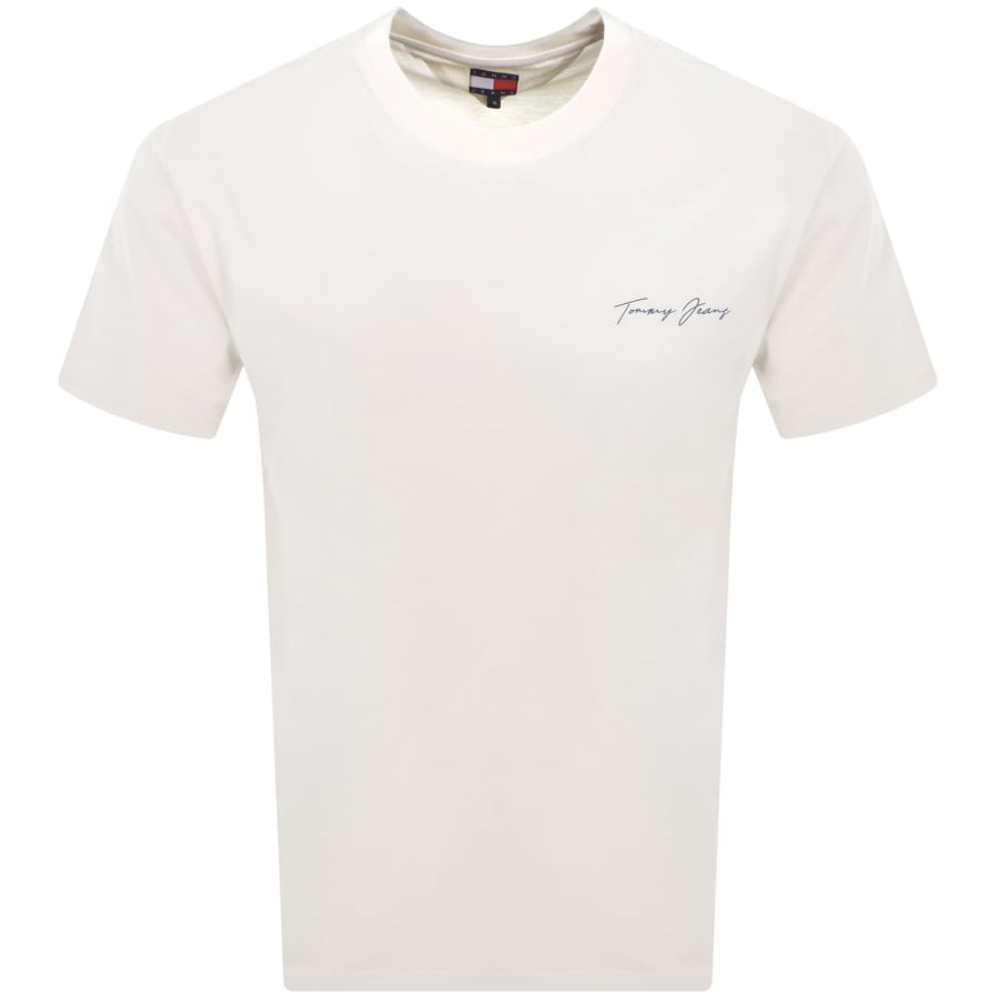 Image number 2 for Tommy Jeans Sig Sailing T Shirt White