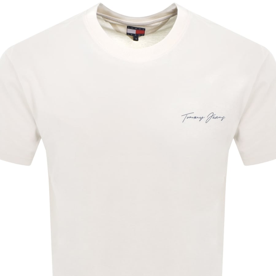 Image number 3 for Tommy Jeans Sig Sailing T Shirt White