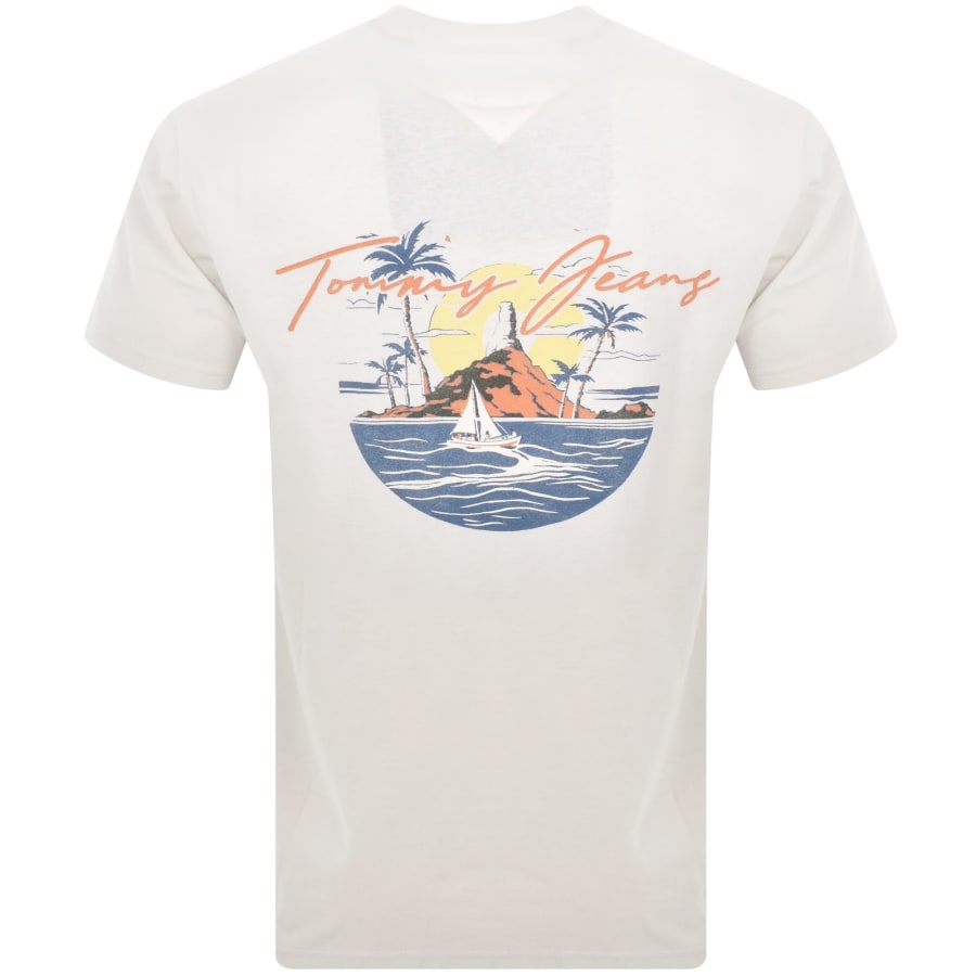 Image number 5 for Tommy Jeans Sig Sailing T Shirt White