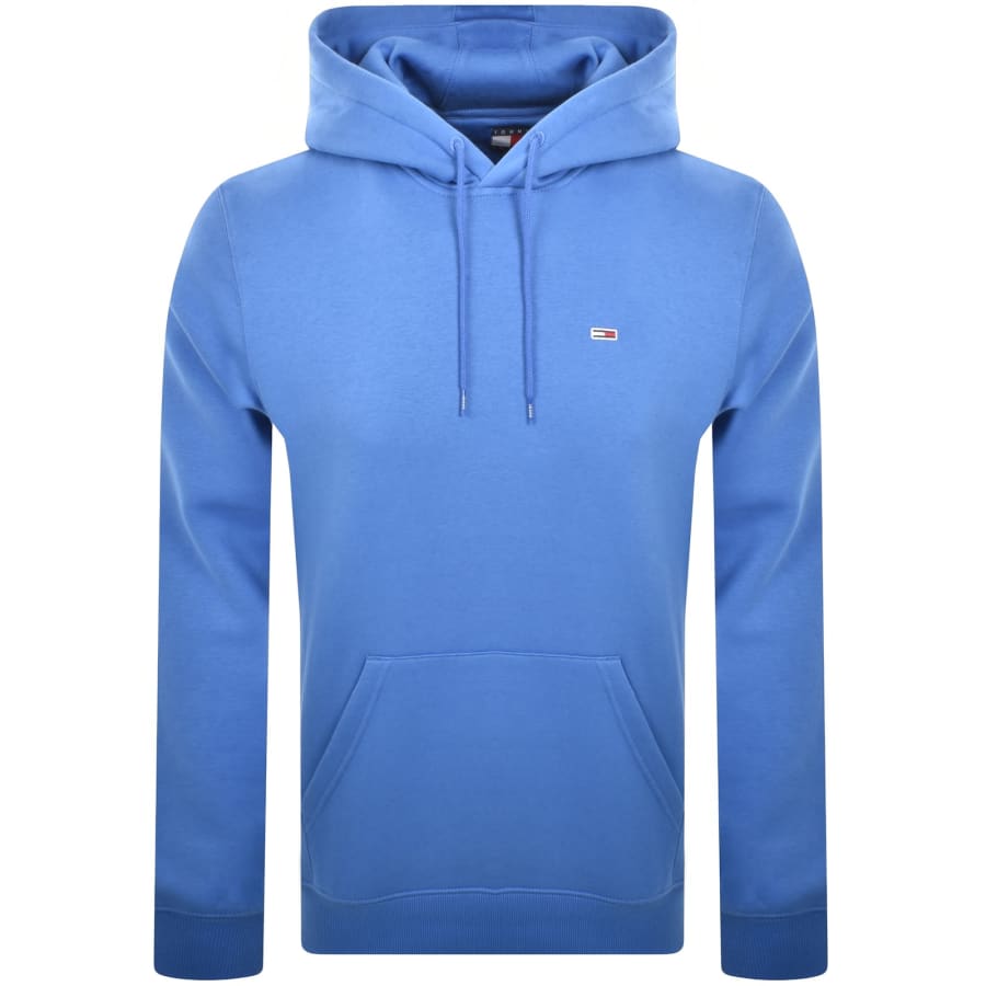 Image number 1 for Tommy Jeans Flag Logo Hoodie Blue