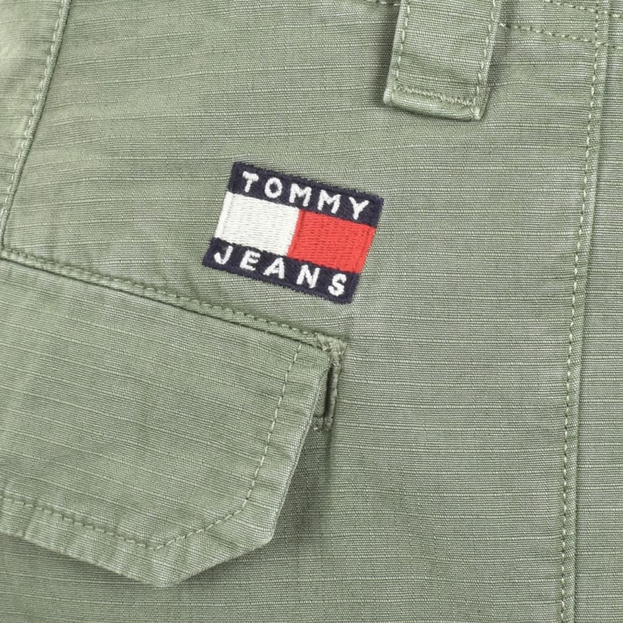 Image number 3 for Tommy Jeans Ryan Ripstop Cargo Trousers Green