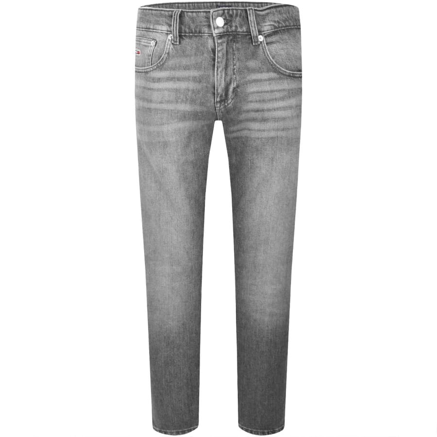 Image number 2 for Tommy Jeans Scanton Slim Fit Straight Jeans Grey