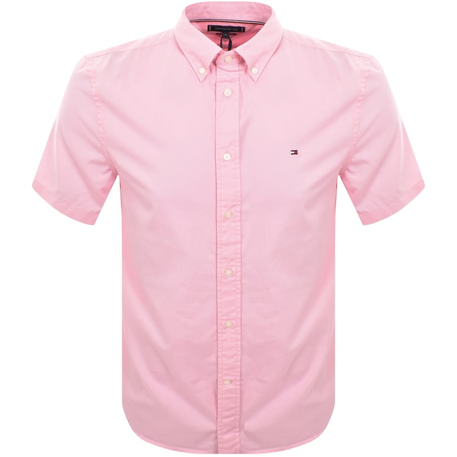 Image number 1 for Tommy Hilfiger Flex Poplin Shirt Pink