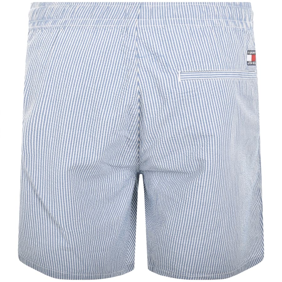 Image number 2 for Tommy Jeans Striped Beach Shorts Blue