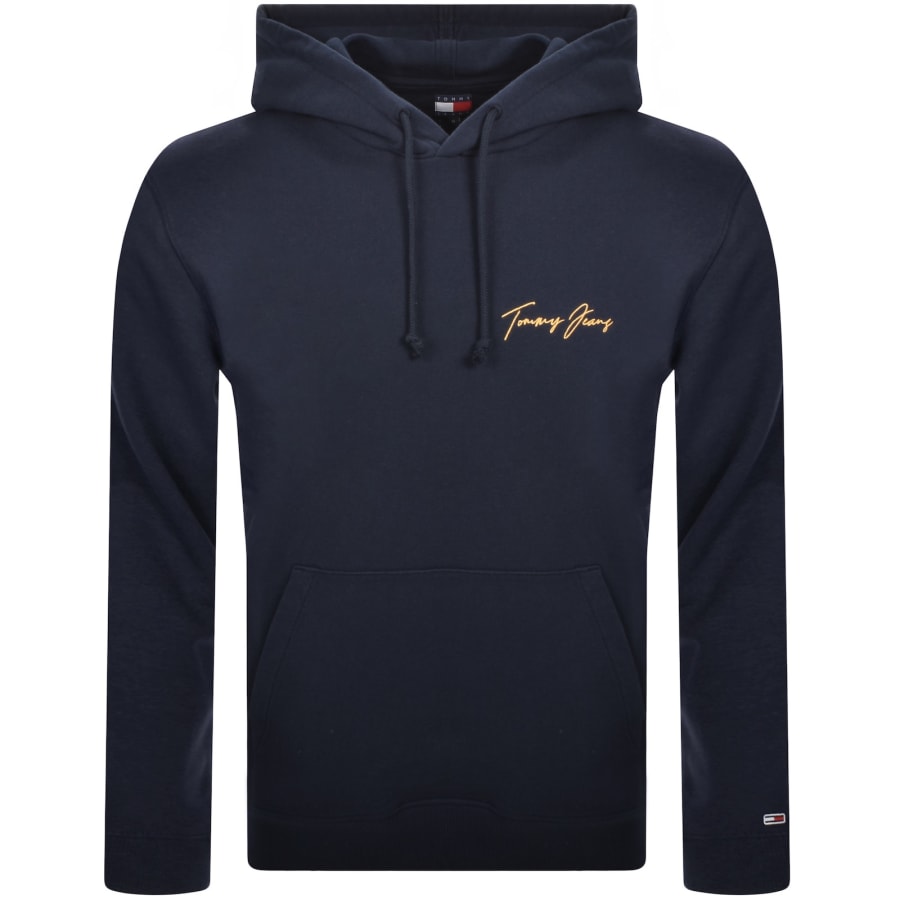 Image number 2 for Tommy Jeans Graphic Hoodie Navy