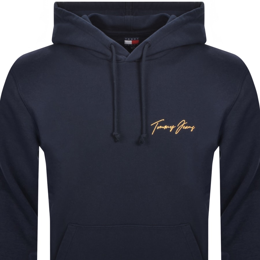 Image number 3 for Tommy Jeans Graphic Hoodie Navy