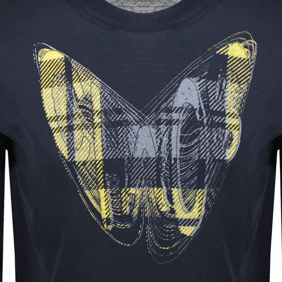 Image number 3 for Vivienne Westwood Knitted Chaos Jumper Navy