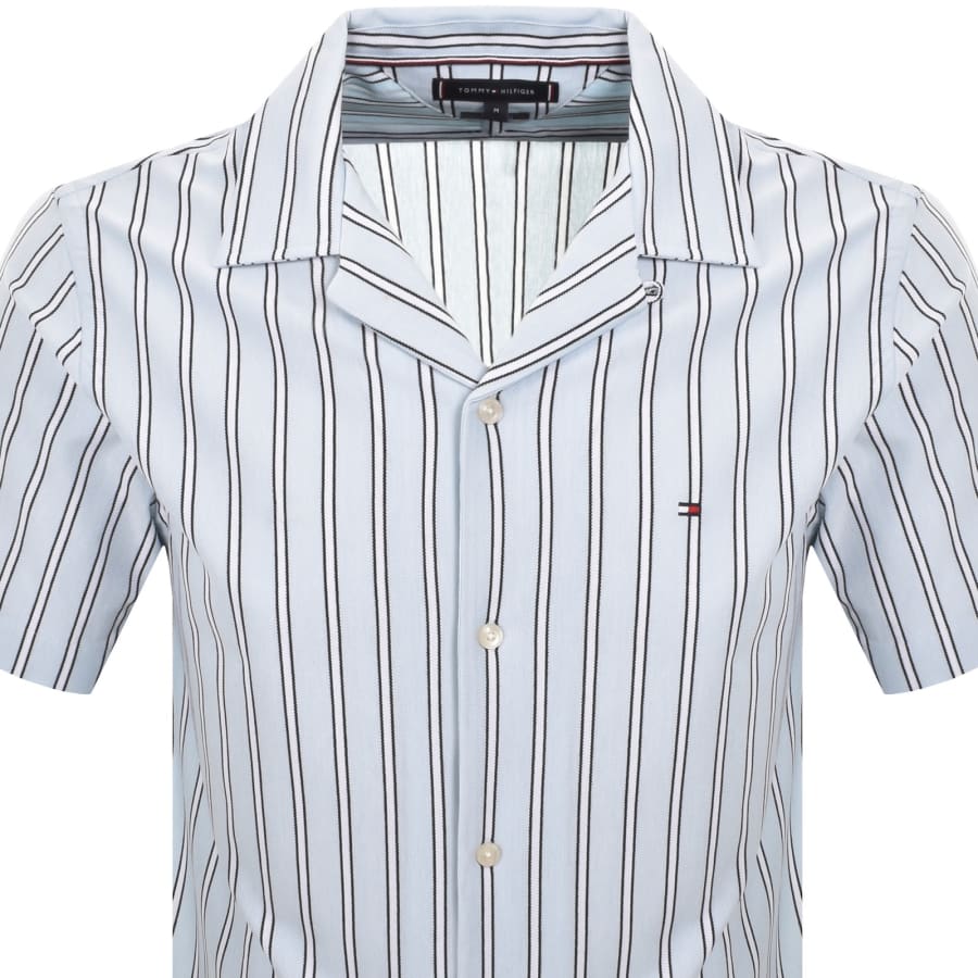 Image number 2 for Tommy Hilfiger Knitted Stripe Shirt Blue