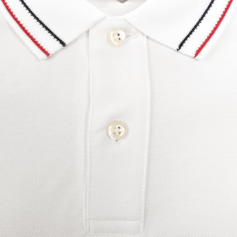 Image number 4 for Tommy Hilfiger Placket Interest Polo White
