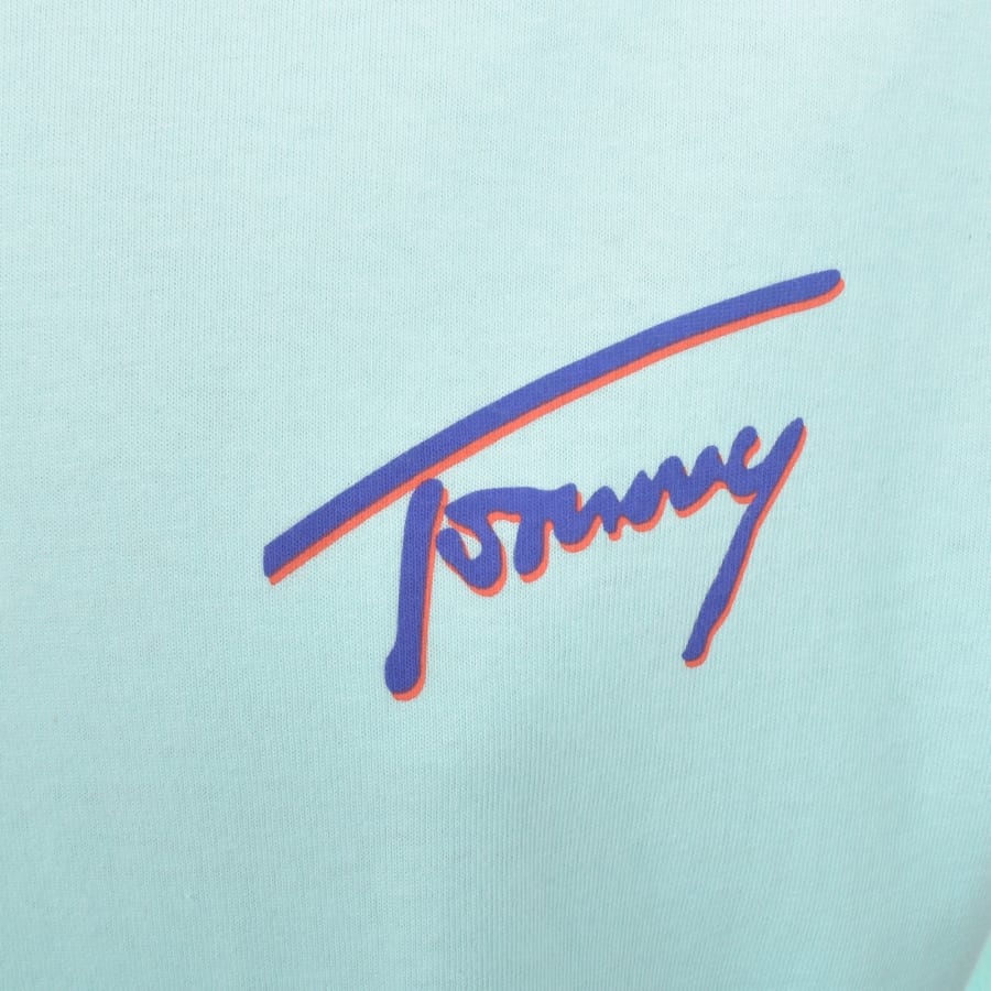 Image number 4 for Tommy Jeans Faded Graphic T Shirt Blue