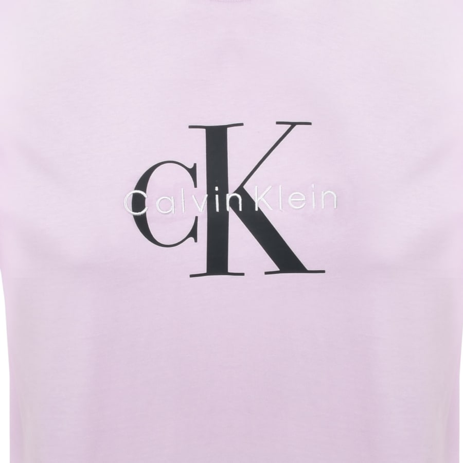 Image number 3 for Calvin Klein Jeans Hero Monologo T Shirt Lilac