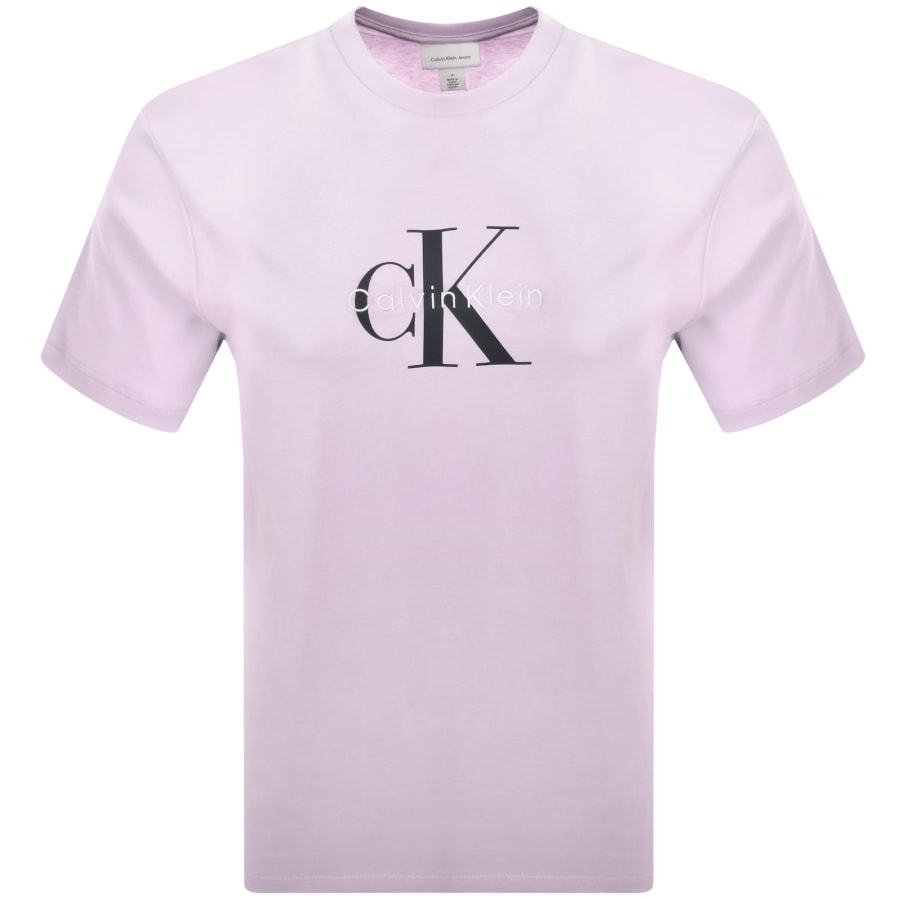 Image number 1 for Calvin Klein Jeans Hero Monologo T Shirt Lilac