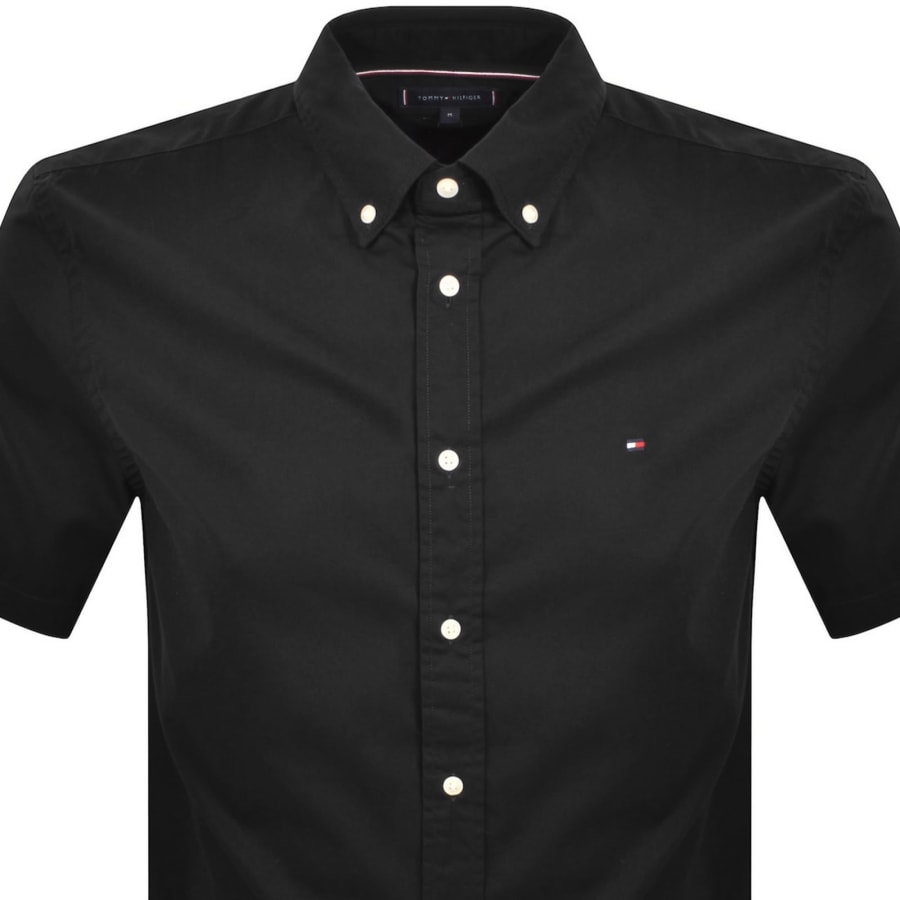 Image number 2 for Tommy Hilfiger Flex Poplin Shirt Black