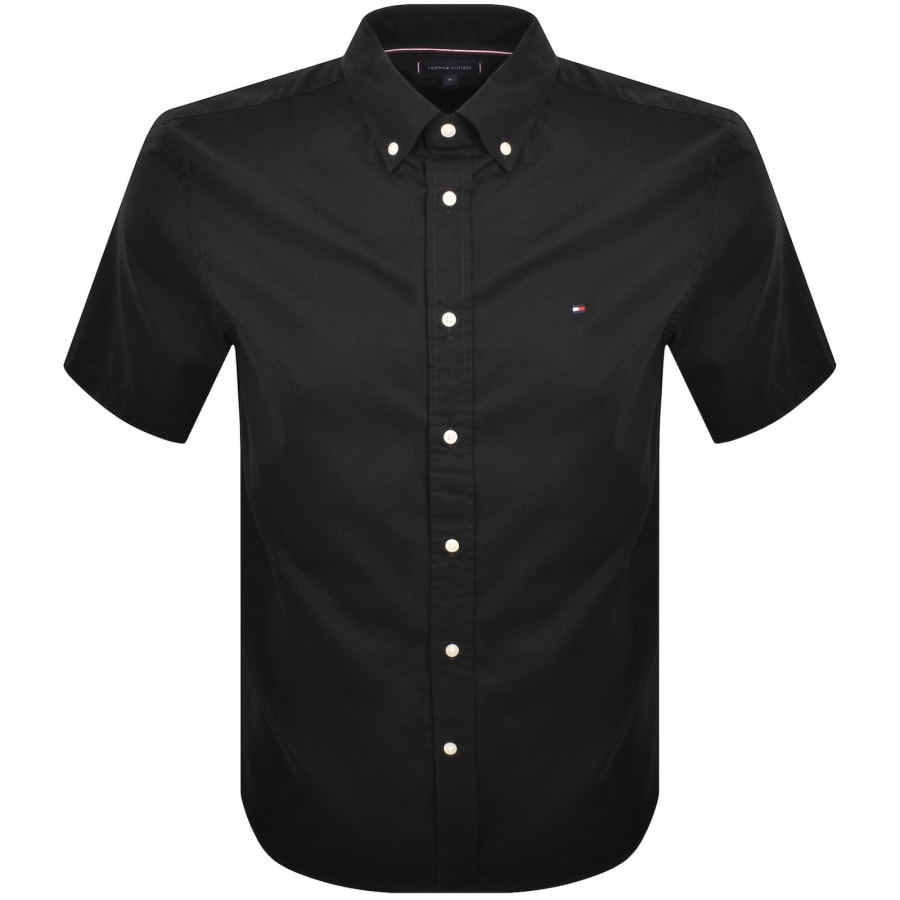 Image number 1 for Tommy Hilfiger Flex Poplin Shirt Black