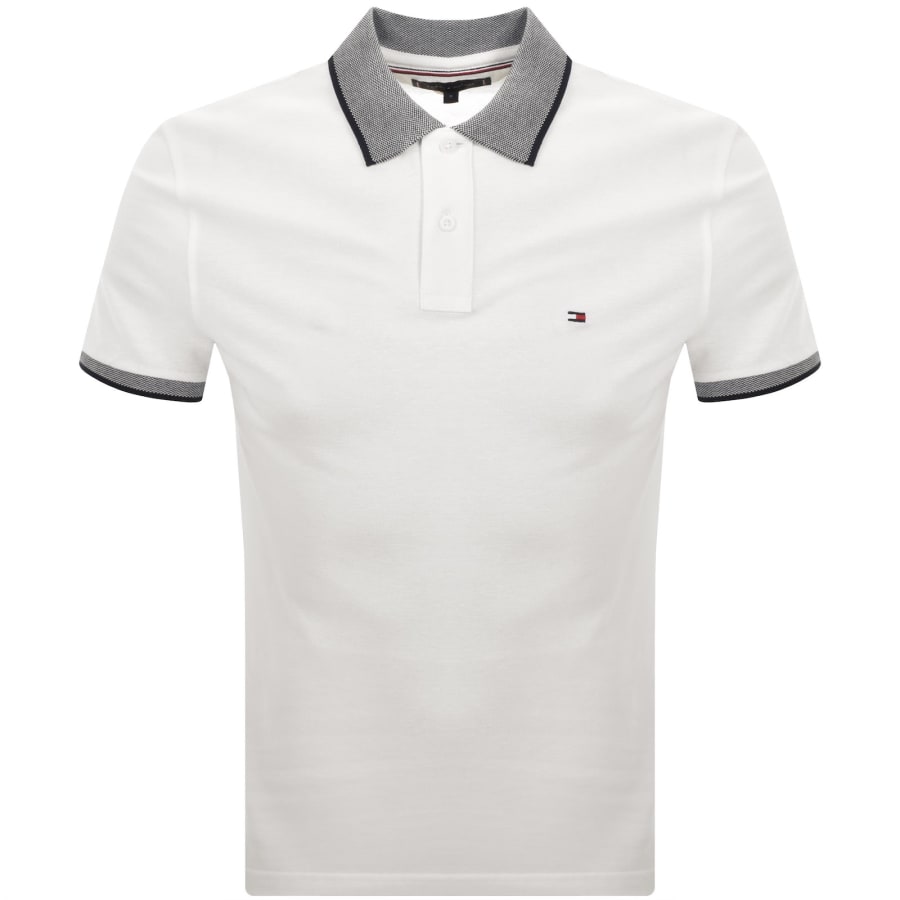 Image number 1 for Tommy Hilfiger Linen Pique Polo T Shirt White