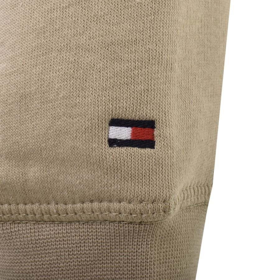 Image number 4 for Tommy Hilfiger Logo Hoodie Beige