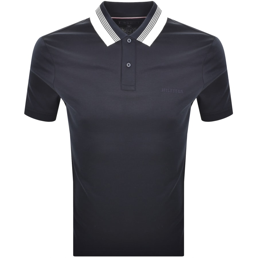 Image number 1 for Tommy Hilfiger Interlock Polo Navy