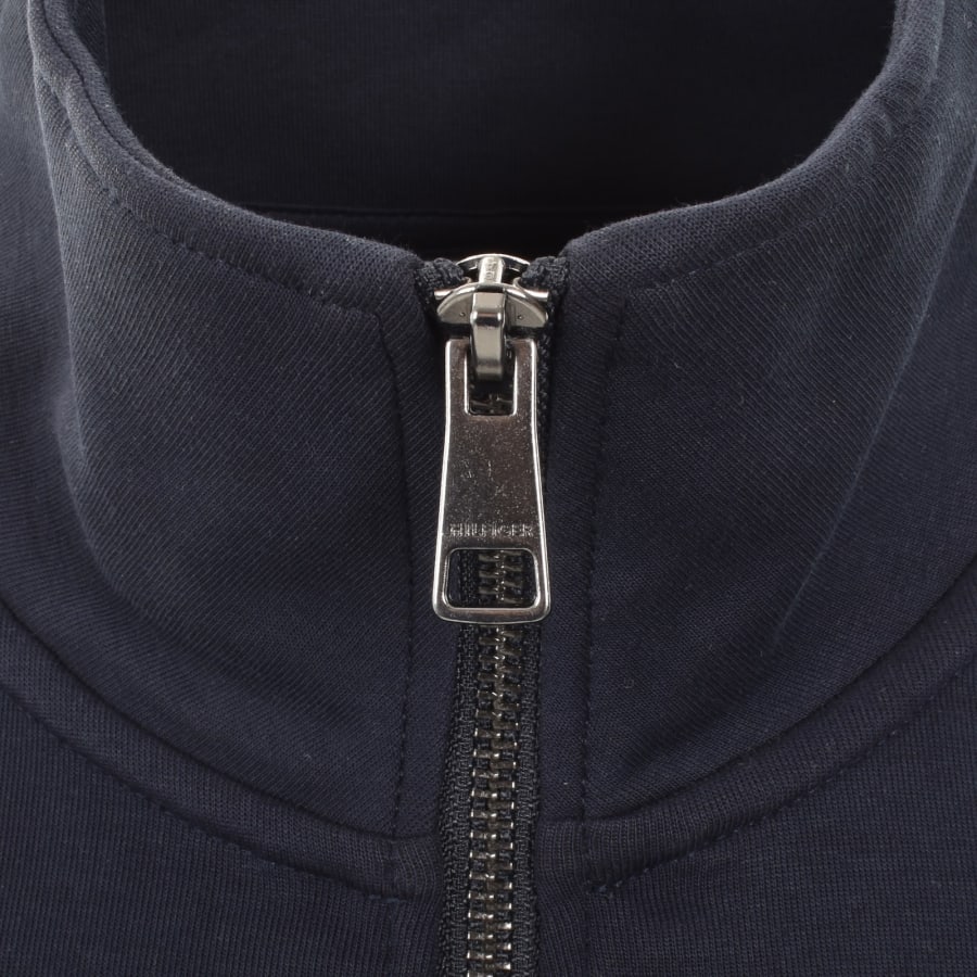 Image number 4 for Tommy Hilfiger Logo QZ Sweatshirt Navy