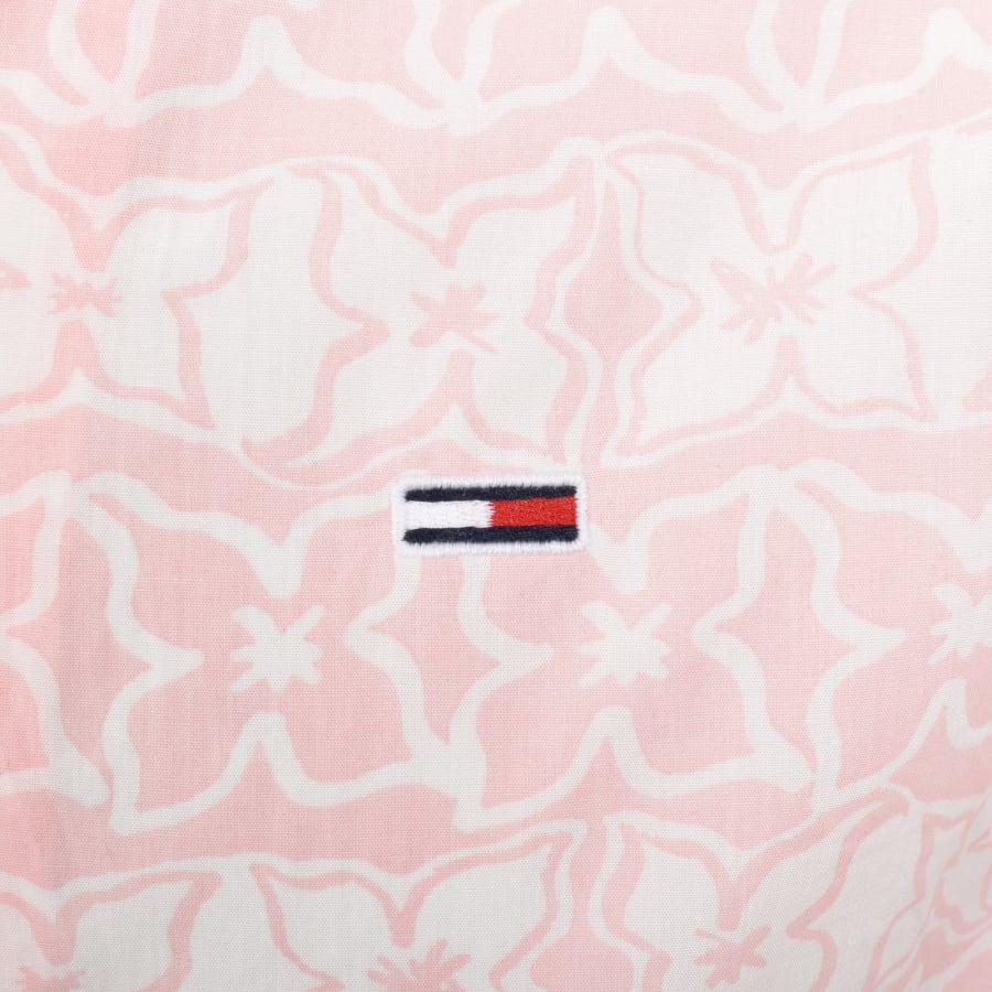 Image number 3 for Tommy Jeans Short Sleeved Shirt Pink