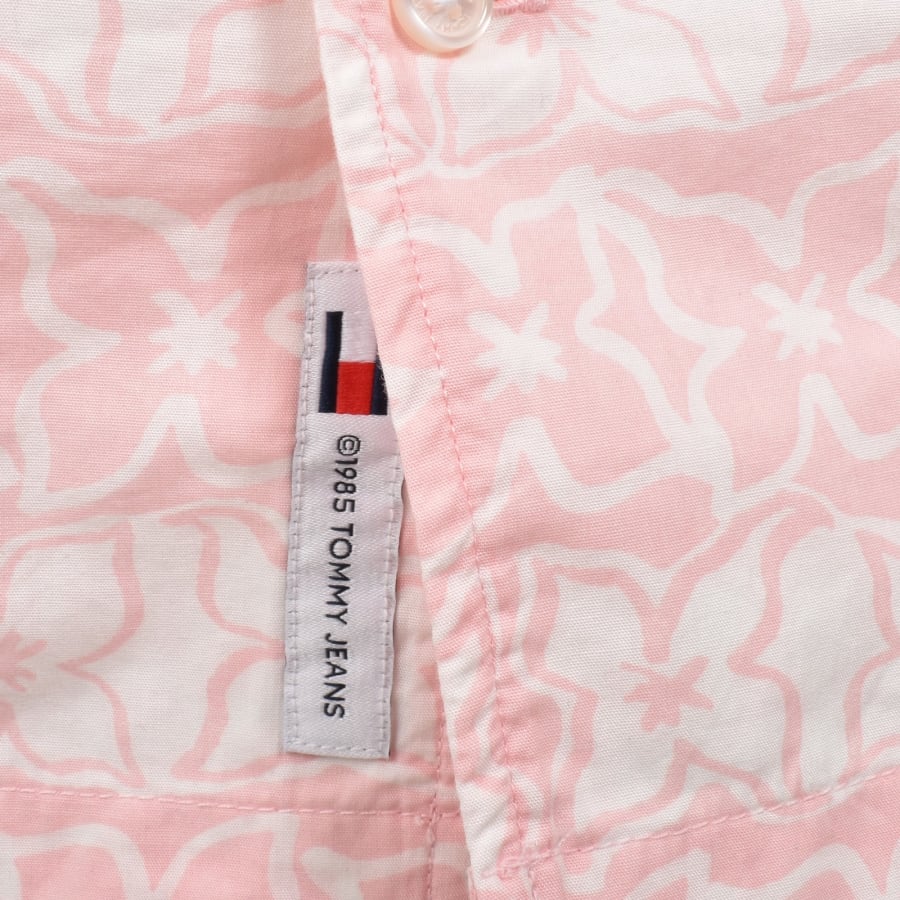 Image number 4 for Tommy Jeans Short Sleeved Shirt Pink