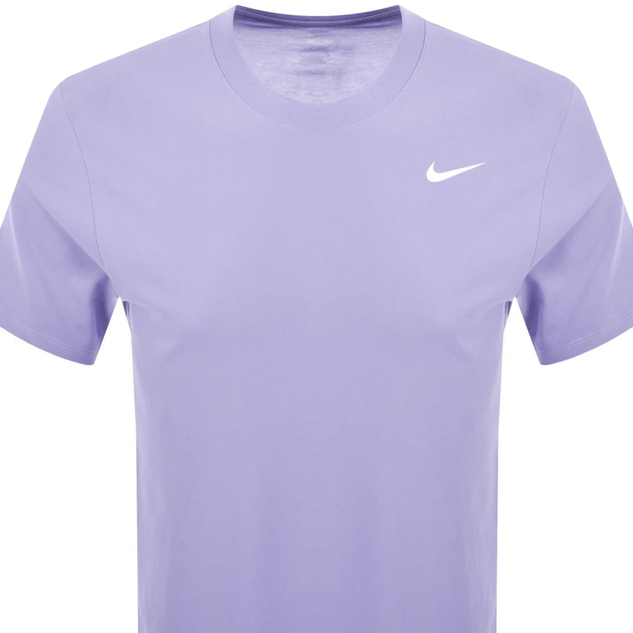 Image number 2 for Nike Training Dri Fit Logo T Shirt Purple