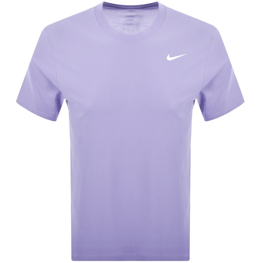 Image number 1 for Nike Training Dri Fit Logo T Shirt Purple