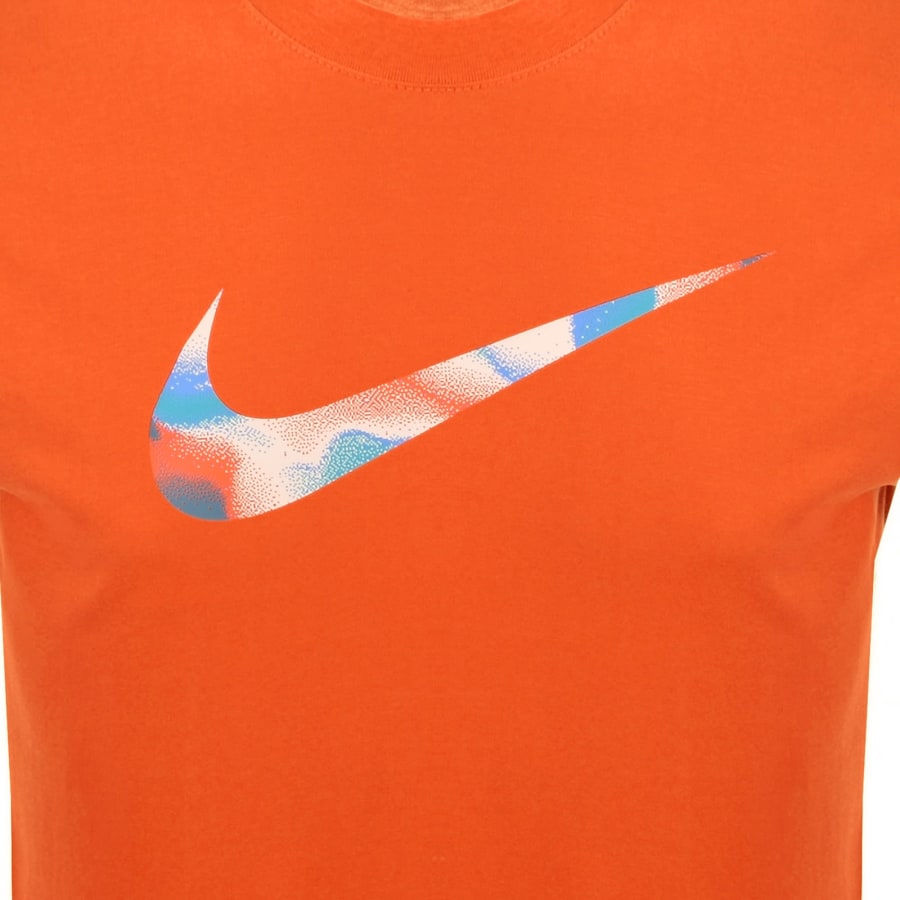 Image number 3 for Nike Training Lava Swoosh T Shirt Orange