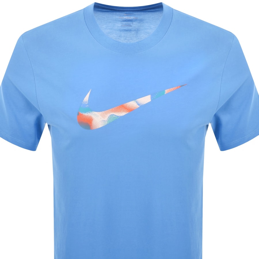Image number 2 for Nike Training Lava Swoosh T Shirt Blue