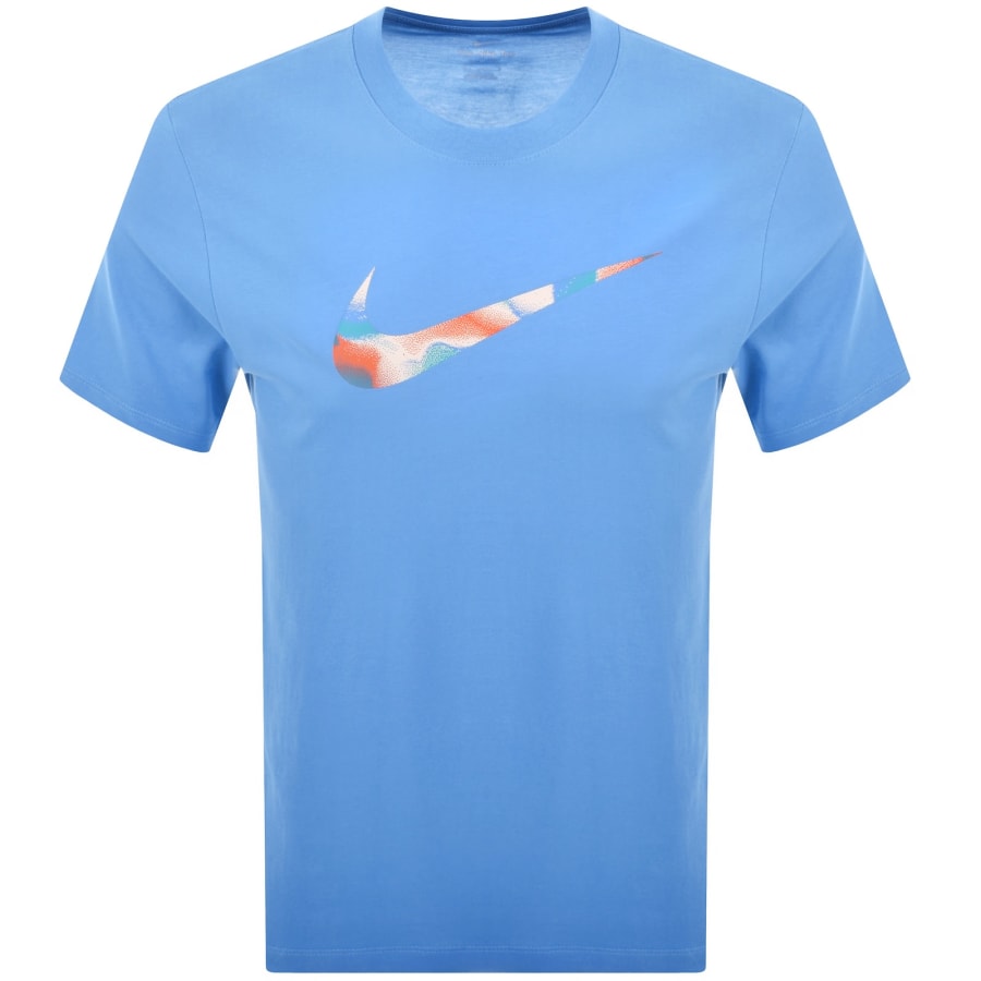 Image number 1 for Nike Training Lava Swoosh T Shirt Blue