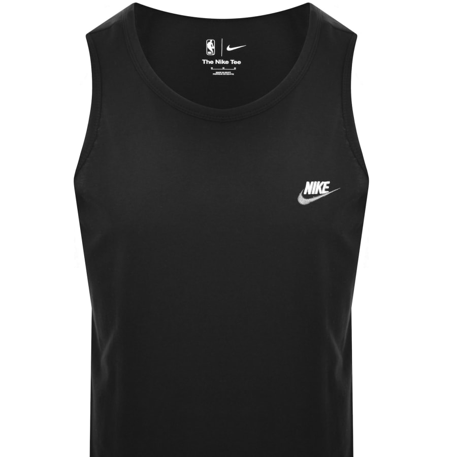 Image number 2 for Nike Club Logo Vest T Shirt Black