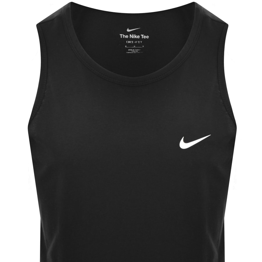 Image number 2 for NikeTraining Dri Fit Logo Vest T Shirt Black
