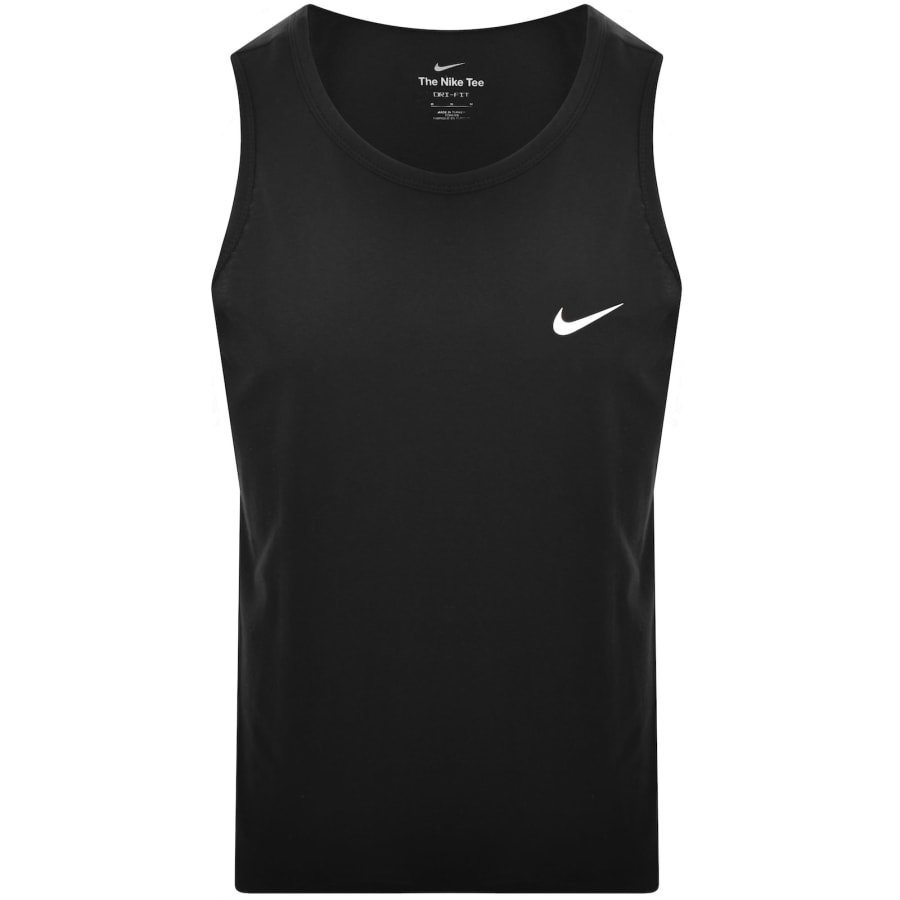 Image number 1 for NikeTraining Dri Fit Logo Vest T Shirt Black
