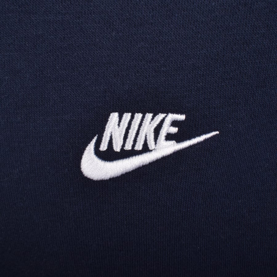 Image number 4 for Nike Club Hooded Tracksuit Navy