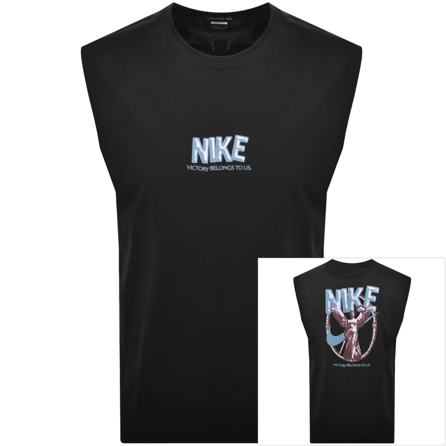 Image number 1 for Nike GYM Life Vest T Shirt Black
