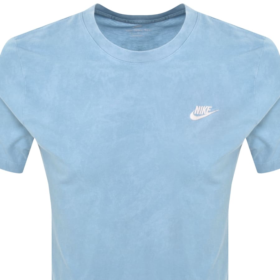 Image number 2 for Nike Sportswear Club T Shirt Blue