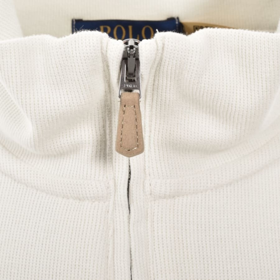 Image number 4 for Ralph Lauren Half Zip Sweatshirt Cream