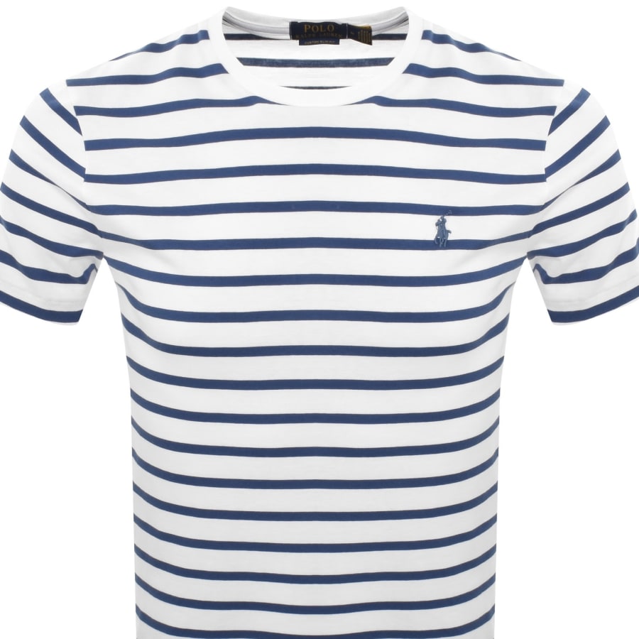 Image number 2 for Ralph Lauren Stripe T Shirt White