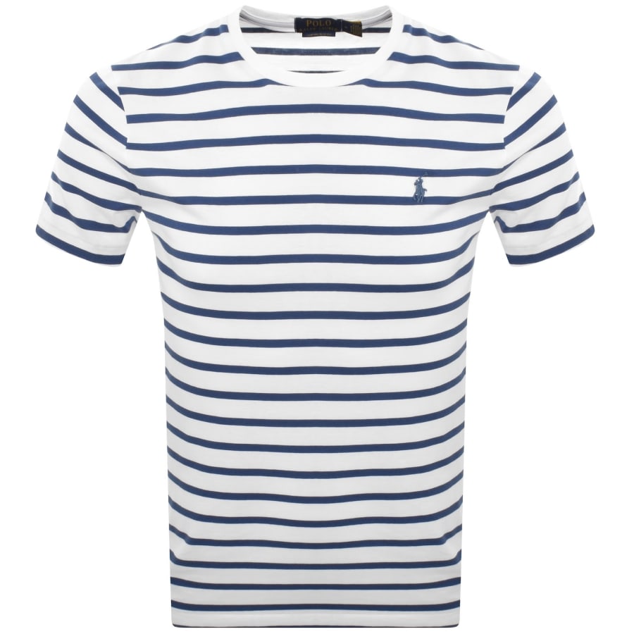 Image number 1 for Ralph Lauren Stripe T Shirt White