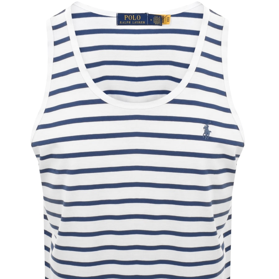 Image number 2 for Ralph Lauren Stripe Vest White