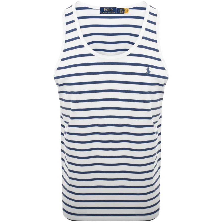 Image number 1 for Ralph Lauren Stripe Vest White