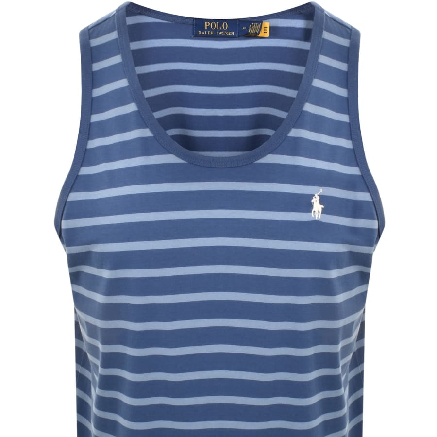 Image number 2 for Ralph Lauren Stripe Vest Blue