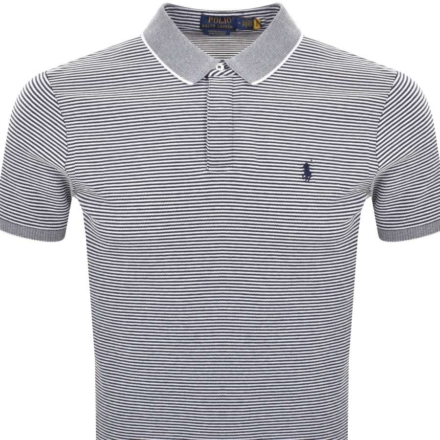 Image number 2 for Ralph Lauren Custom Slim Polo T Shirt Navy