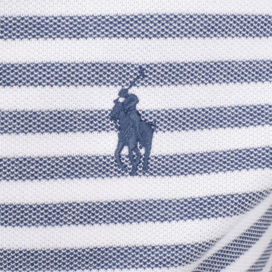 Image number 3 for Ralph Lauren Custom Slim Polo T Shirt Blue